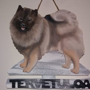 Keeshond tervetuloakyltti